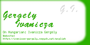 gergely ivanicza business card